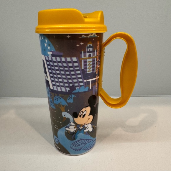 Disney World 50th Anniversary Refillable Mug Mickey Minnie Resort Cup Excellent - Picture 4 of 8